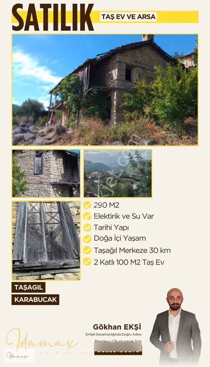 İdamax'tan Satılık Köyiçi Taş Ev