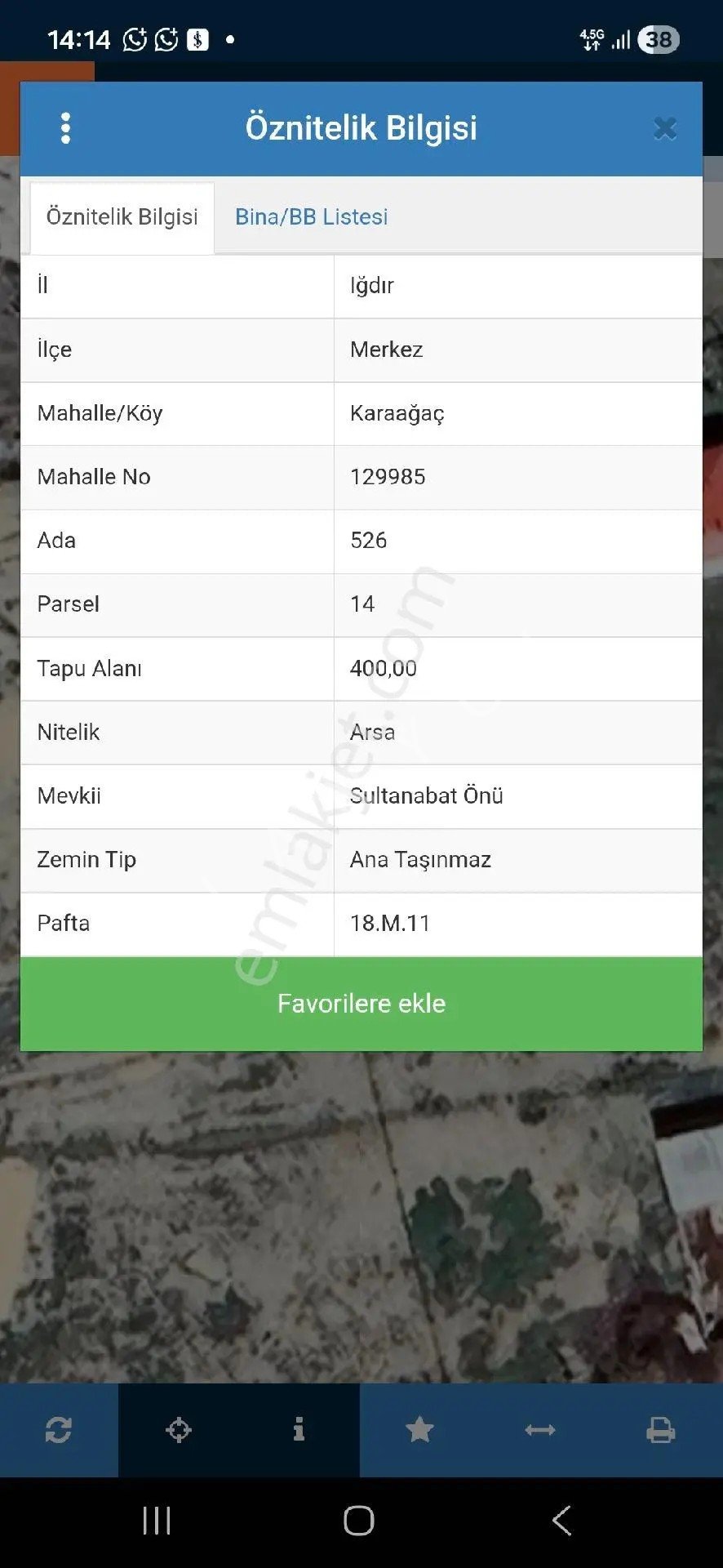 4.250 Bine Dolu Emlak Satılık Arsa 1000m2