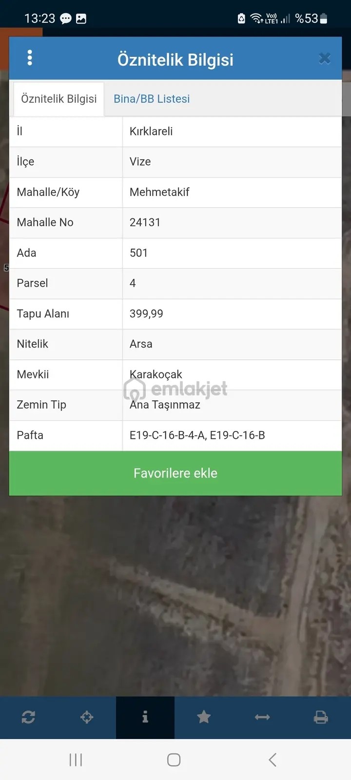 Kırklareli Vize'de Satılık Arsa