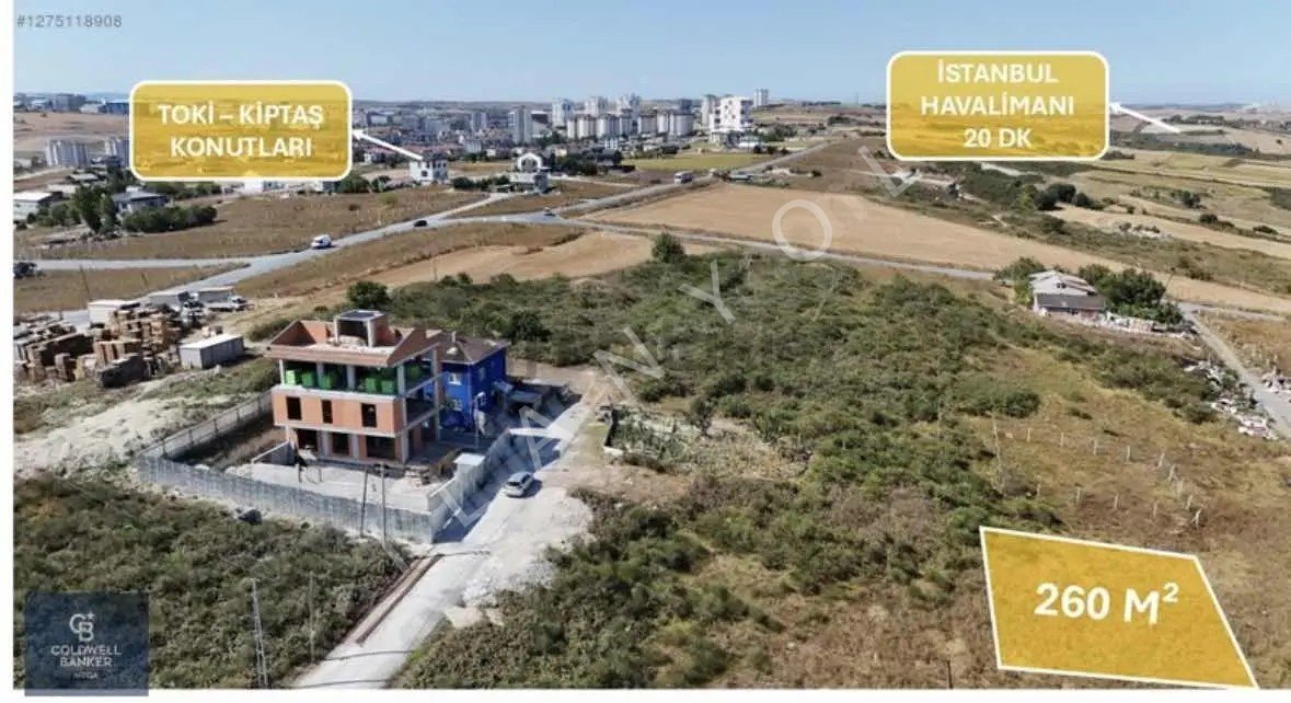 Fırsat Hadımköyde Konut İmarlı Tek Tapu 260 M² Arsa