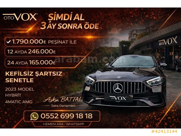 Galeriden Mercedes - Benz C 200 AMG 2023 Model İstanbul 25.000 km Siyah