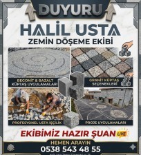 Güzelbahçe granit küptaş begonit küptaş uygulama ekibi Halil usta