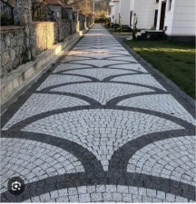 Güzelbahçe granit küptaş begonit küptaş uygulama ekibi Halil usta