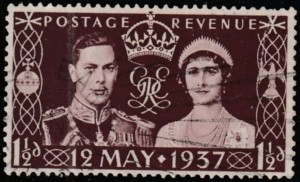 İNGİLTERE 1937 DAMGALI KRAL GEORGE VI SERİSİ