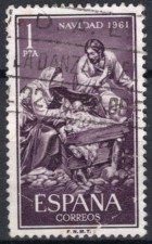 İSPANYA 1961 DAMGALI CHRİSTMAS SERİSİ