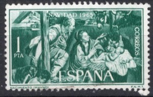 İSPANYA 1965 DAMGALI CHRİSTMAS SERİSİ