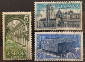 İSPANYA 1969 DAMGALI MANASTIRLAR SERİSİ
