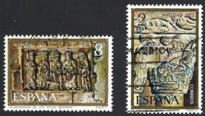 İSPANYA 1973 DAMGALI CHRİSTMAS SERİSİ