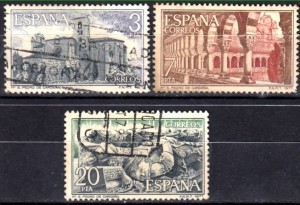 İSPANYA 1977 DAMGALI MANASTIRLAR SERİSİ