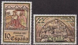 İSPANYA 1980 DAMGALI CHRİSTMAS SERİSİ