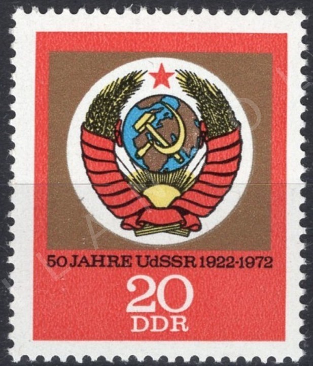 ALMANYA (DOĞU) 1972 DAMGASIZ S.S.C.B.'NİN 50. YILI SERİSİ