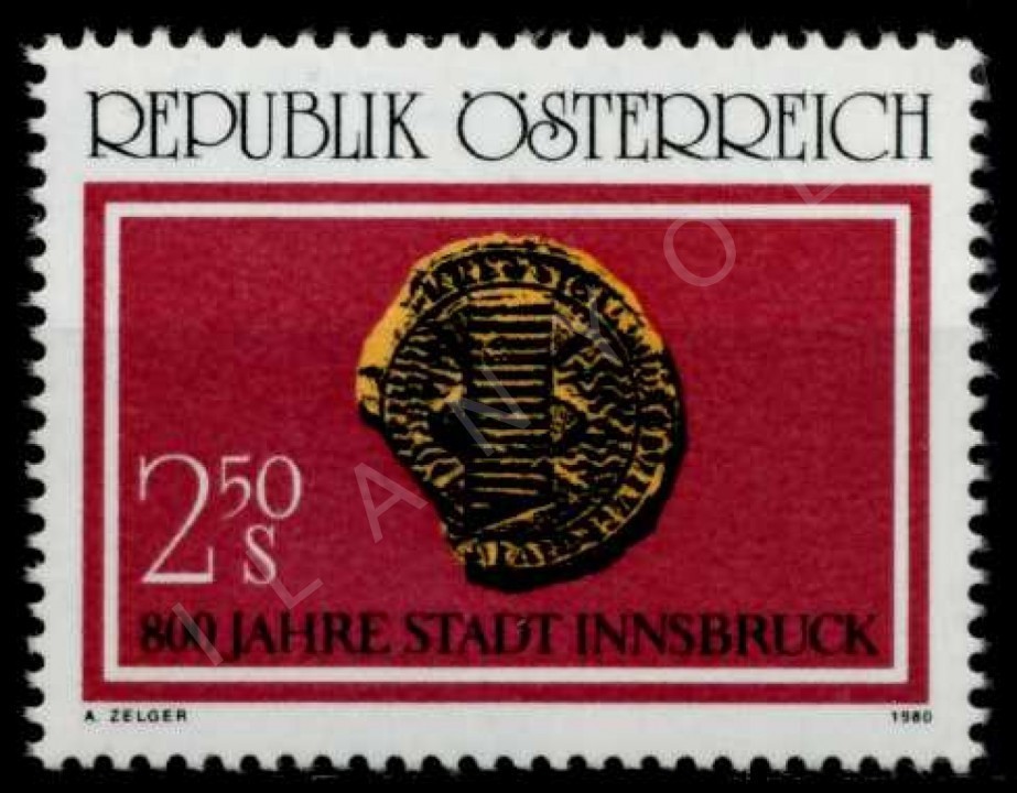 AVUSTURYA 1980 DAMGASIZ İNNSBRUCK ŞEHRİ’İNİN 800.YILI SERİSİ