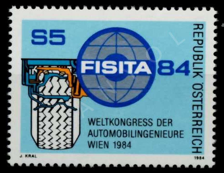 AVUSTURYA 1984 DAMGASIZ VİYANA DÜNYA FISITA OTOMOTİV KONGRESİ SERİSİ