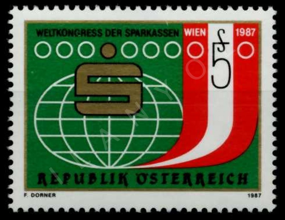 AVUSTURYA 1987 DAMGASIZ DÜNYA TASARRUF BANKALARI SÖZLEŞMESİ VİYANA 1987 SERİSİ