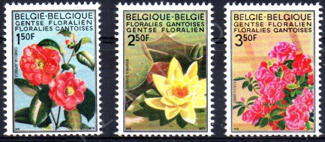 BELÇİKA 1970 DAMGASIZ GENT'TEKİ BOTANİK BAHÇESİ SERİSİ