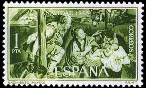 İSPANYA 1965 DAMGASIZ CHRİSTAMS SERİSİ