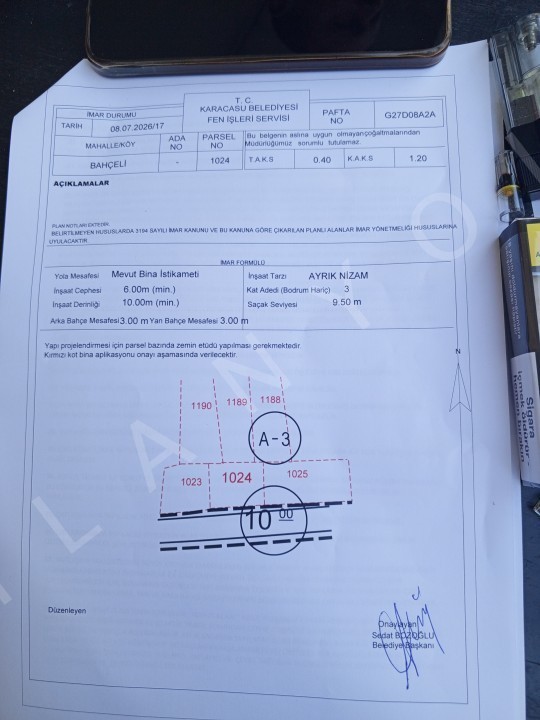 İMARLI İSKANLI RUHSATLI BETONARME TEK KATLI EV, 230M2 MÜSTAKİL ARSA ÜZERİNDE, KARACASU/BOLU,